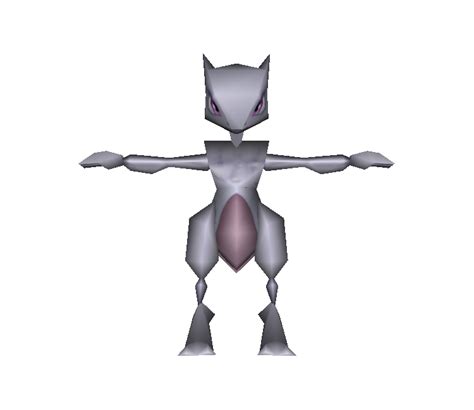 Gamecube Super Smash Bros Melee Mewtwo Low Poly The Models