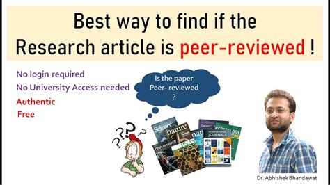 How To Find If The Journal Is Peer Reviewed Or Not How To Tell If A Paper Is Peer Reviewed