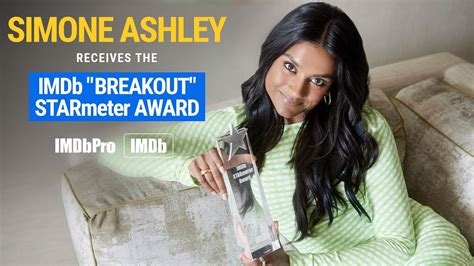 Simone Ashley Receives The Imdb Breakout Starmeter Award Youtube