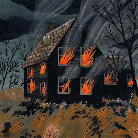 House Fire Etsy Illustrations Illustration Art Les Orphelins