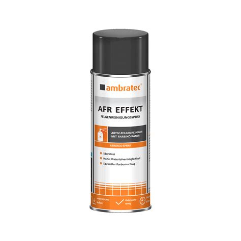 A ambratec sediada nas cidades de belo horizonte, minas gerais e florianópolis, santa catarina é uma empresa. Ambratec FELGENREINIGUNGSSPRAY, AFR Effekt, Aerosol 400 ml ...