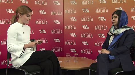 Malala Yousafzai Says Emma Watsons Heforshe Speech Made Her Decide