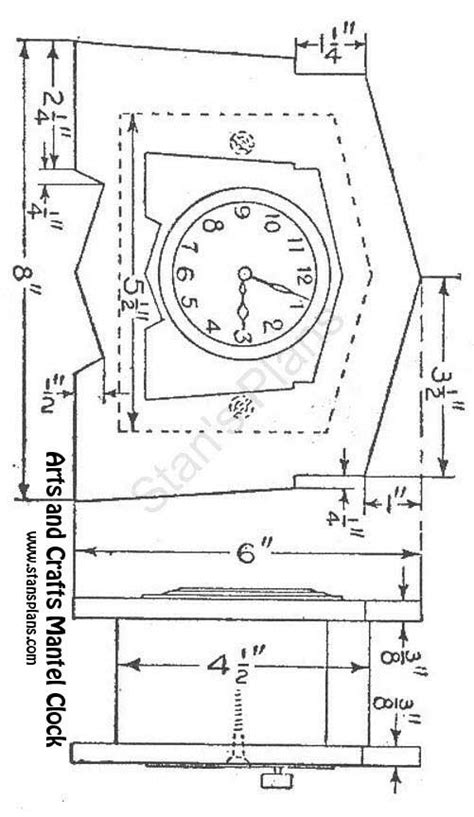 Printable Plans For A Mantel Clock