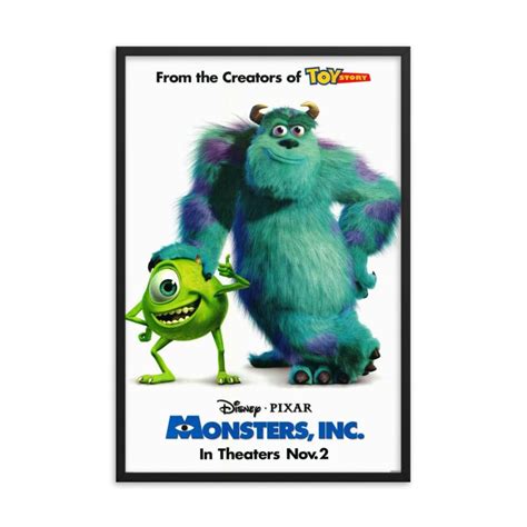 Monsters Inc 2001 Reprint Movie Poster Reprint