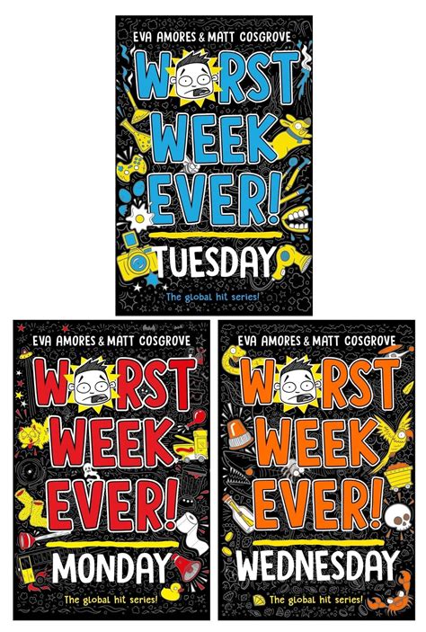 Worst Week Ever Series By Eva Amores And Matt Cosgrove 3 Books Collec