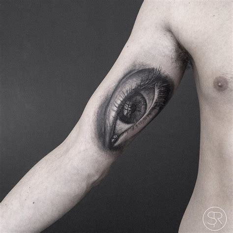 Graphic Realistic Eye Tattoo On Arm Best Tattoo Ideas Gallery