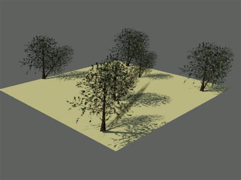 Defining Tree Shadows ~ Free Modeling 3dmax Maya 3d