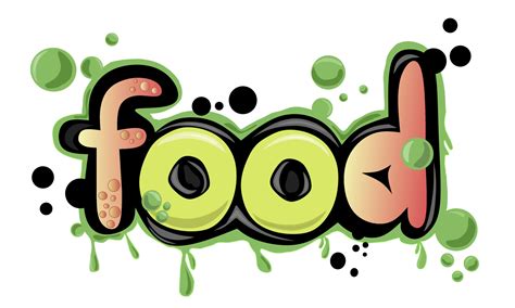 Food Writing Effect Text Graffiti 3780783 Vector Art At Vecteezy