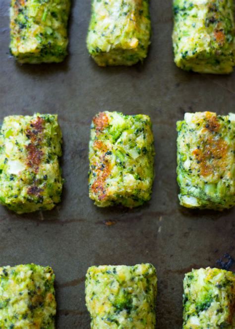 Healthy Baked Broccoli Tots Gimme Delicious