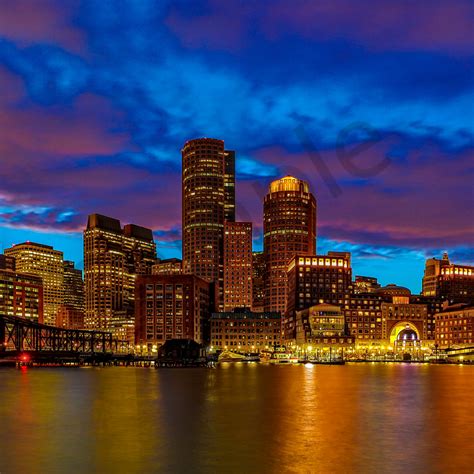 Boston Skyline 4 Photography Art | John Martell Photography