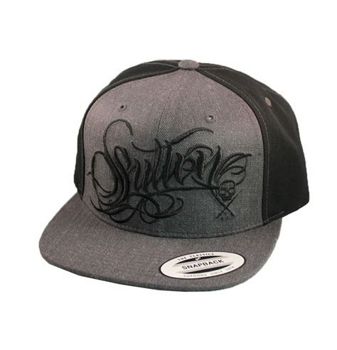 Sullen Art Collective 7 UP PUNCH HAT Snapback Grey Black Custom