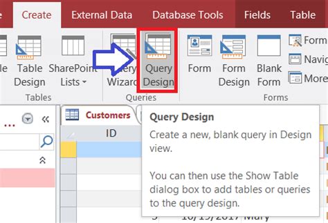 Designing A Query in Access 2017 – Part 1  Access Database Tutorial
