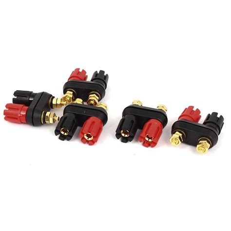 Speaker Amplifier Dual Binding Post Banana Plug Socket Connectors 5pcs