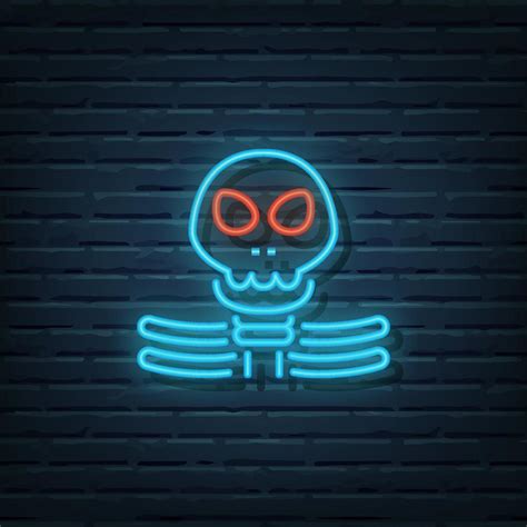 Skeleton Neon Sign 3236194 Vector Art At Vecteezy