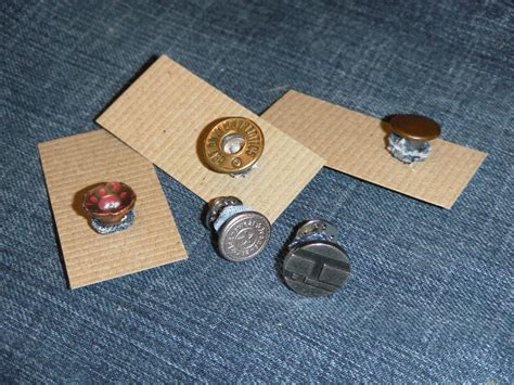 Recycled Rivet Lapel Pins Lapel Pins Brooch Cuff
