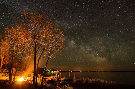 Starry Heaven Over Lake Michigan Michigan Nature Photos By Greg Kretovic