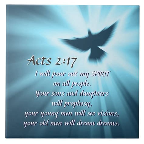 Acts 217 I Will Pour Out My Spirit Bible Verse Tile