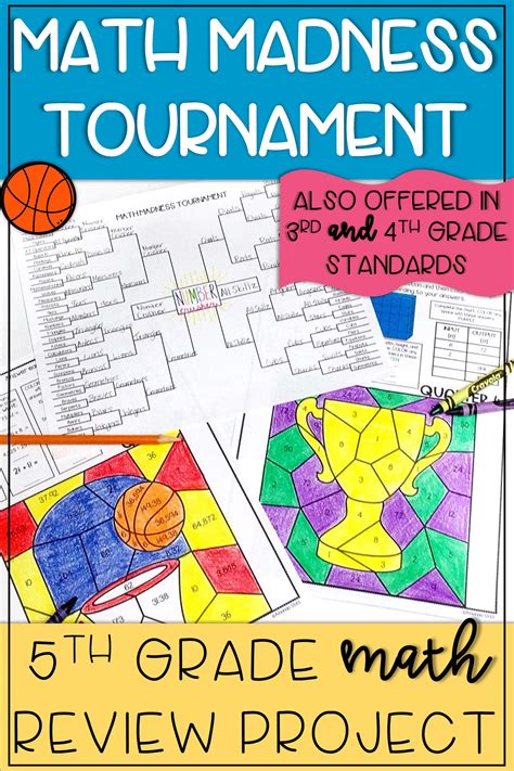 March Madness Math Review Packet 5th Grade Math Review Math