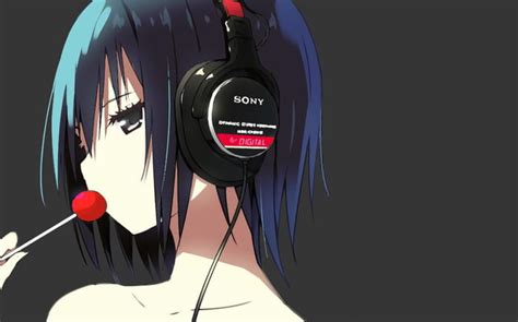 Random Anime Girl With Headphones 15 9gag