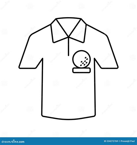 Golf Sport Tee Shirt Icon Vector Stock Vector Illustration Of Male
