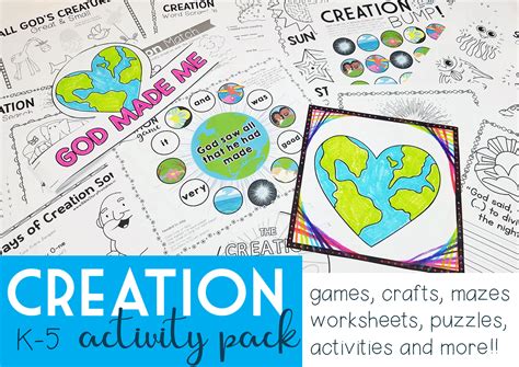 This printable coloring book includes 26 pages that illustrate each letter of the english alphabet with a biblical theme. CreationActivityPack - Christian Preschool Printables