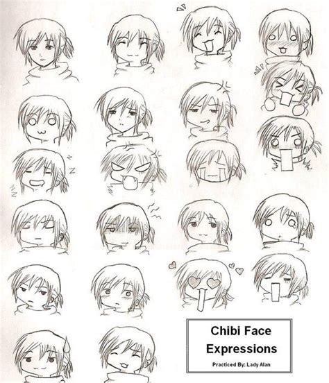 Chibi Expressions By LadyAlan On DeviantART Como Dibujar Chibi Tutoriales Para Dibujar