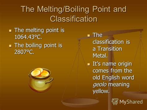 Watch this video to learn everything you ever wanted to know about gold. Презентация на тему: "The Element Gold By Lauren, Andrea ...