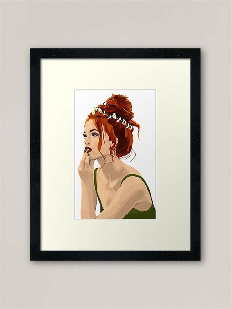 Woman With A Flower Crown 2 Framed Art Print For Sale By Laceyaub99 Framed Art Prints Art