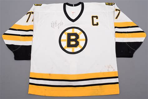 Lot Detail Ray Bourques 1994 95 Boston Bruins Signed Game Worn