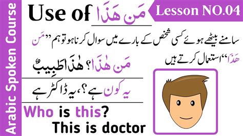 Arabic Language Course Use Of Man Haza Lesson No