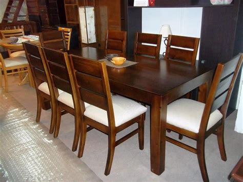 Mesa de comedor madera comedor e. Juego De Comedor 8 Personas Mesa Sillas Madera Maciza ...