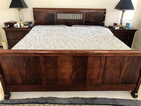 55 customer reviews of mt airy mattress. Stunning National Mt. Airy King Size Wooden Sleigh Bed ...