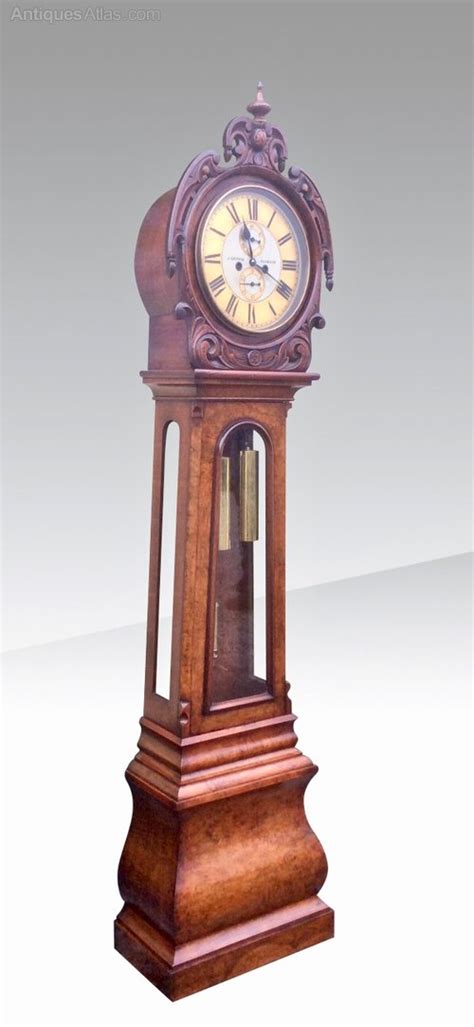 Antiques Atlas Scottish Burr Walnut Longcase Grandfather Clock