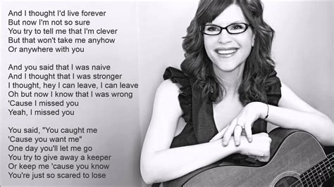 Or i missed you last night. Stay (I Missed You) - Lisa Loeb - YouTube