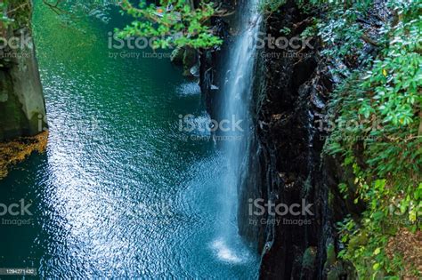 Takachiho Gorge In Autumn A Mythical Village Stock Photo Download