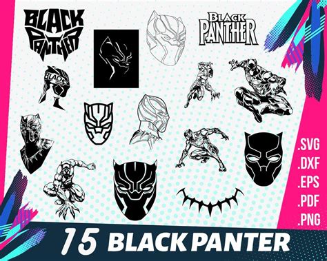 Black Panther Svg Wakanda Svg Avengers Svg Superheroes Svg Panther