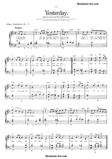 Songbook contains 200 beatles songs. Beatles Sheet Music | Piano sheet music free, Violin sheet music, Clarinet sheet music