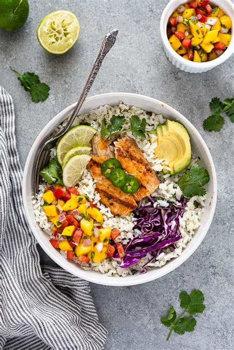 Maybe you would like to learn more about one of these? Fish Taco Bowls with Cilantro Lime Rice - Flavor the Moments