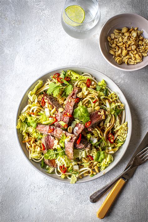 Spicy Steak Noodle Bowl With Sesame Soy Dressing Donal Skehan Eat