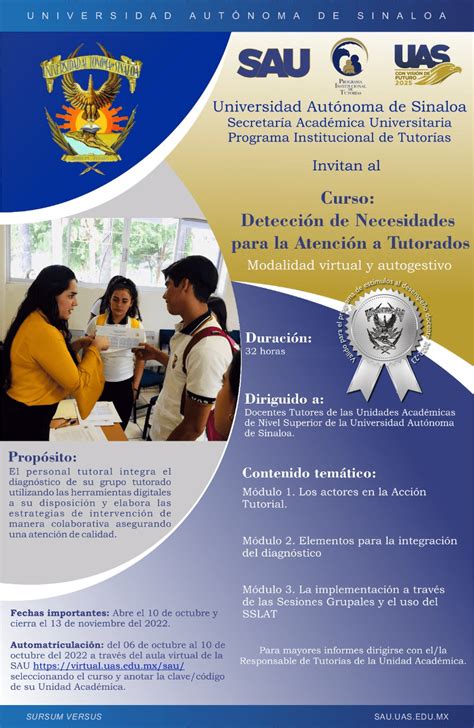 Curso Detección de Necesidades para la Atención a Tutorados UANEG