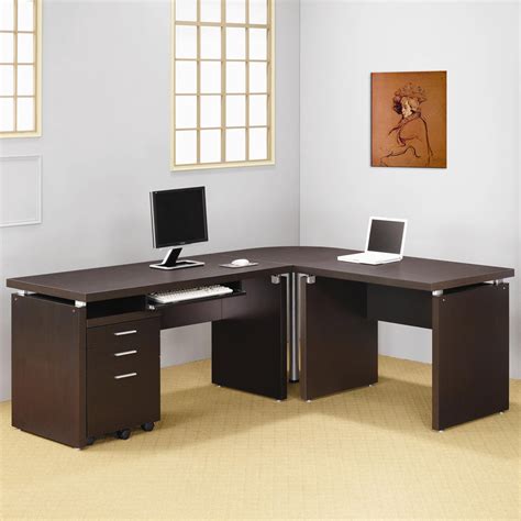 But it's possible, as long as you're able to follow two key feng shui principles. Contemporary Dark Cappuccino L-Shape Desk | Office Sets