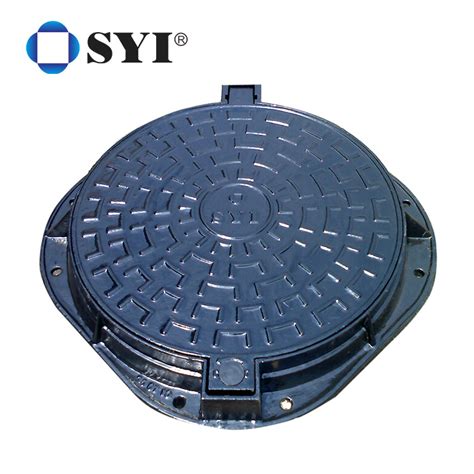 En124 Class D400 Ductile Cast Iron Manhole Cover With Frame Dimensions China Composite Square