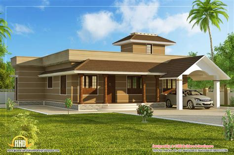 Single Floor Home Design 1395 Sq Ft Kerala Home