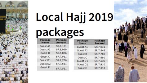 Local Hajj 2019 List Of Packages Economy And Guest Arabian Gulf Life