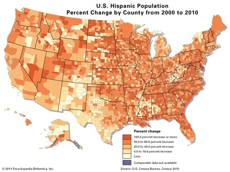 Us Hispanic Population Growth 200010 Students Britannica Kids
