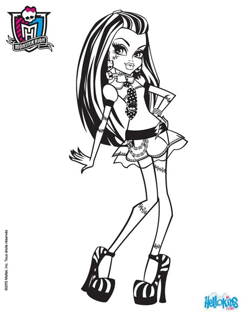 Frankie Stein Monster High Coloring Page Ausmalbilder Malvorlagen My