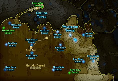 Mapas Y Ubicaciones Del Santuario De Zelda Breath Of The Wild Tienda