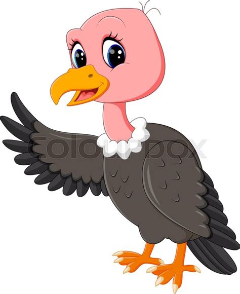 Illustration Of Vulture Cartoon Stock Vector Colourbox