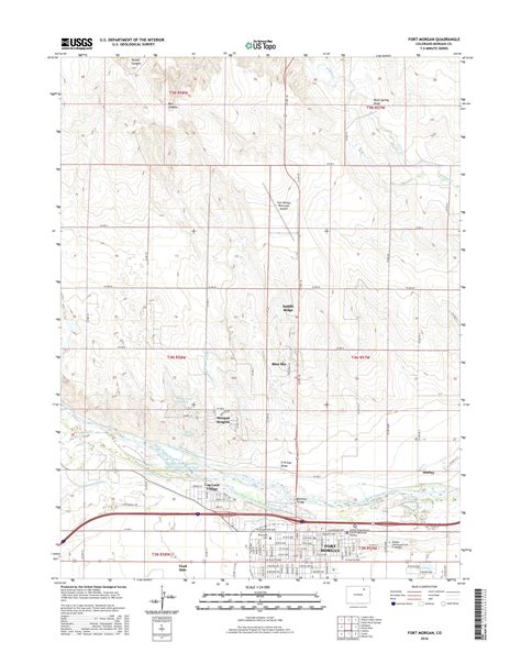 Mytopo Fort Morgan Colorado Usgs Quad Topo Map