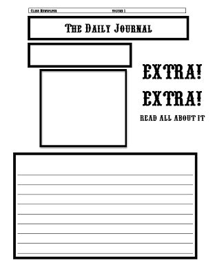 Basically, an article is an adjective. Newspaper Template - Classroom Freebies | Classroom freebies, Teaching writing, Newspaper template